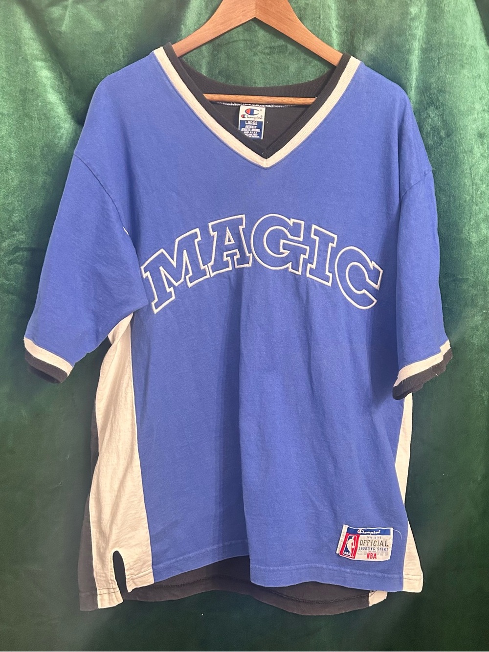 Champion vintage 90s  Blue & White Orlando Magic Short-Sleeve warm up Jacket